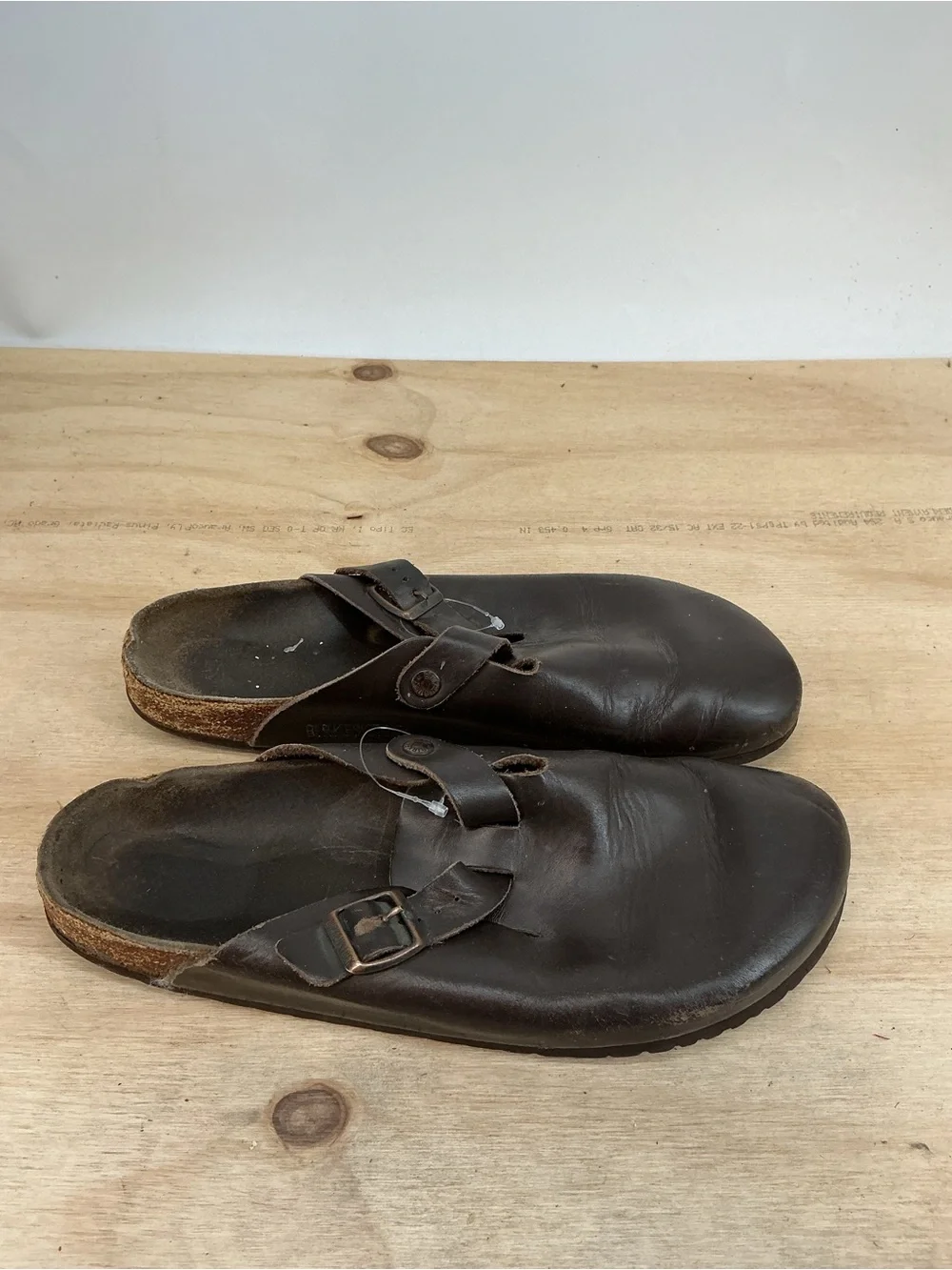 Birkenstock AS IS Men's Casual Slip-On Buckle Clog - Black Size 43